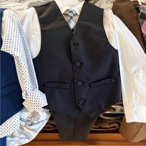 Van Heusen Kids Black Vest Set